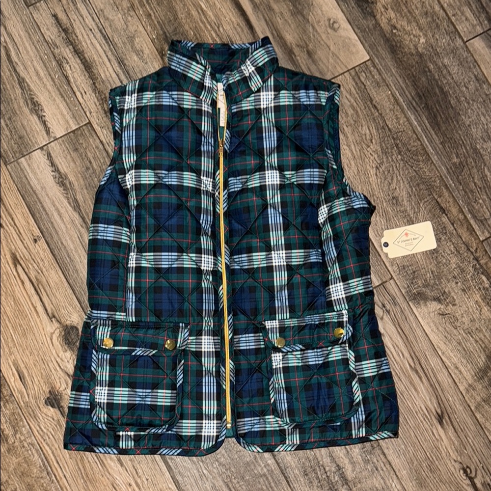 Blue Plaid Vest